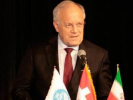 مراسم سخنرانی رئیس‌جمهوری سوییس در دانشگاه تهران